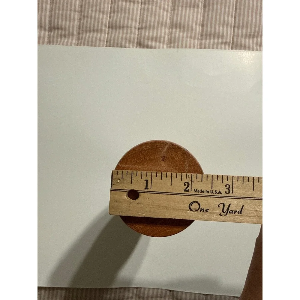 Don Prevatt Hand Crafted Wooden Bud Vase Mid Century Modern Artisan Decor 8.5
